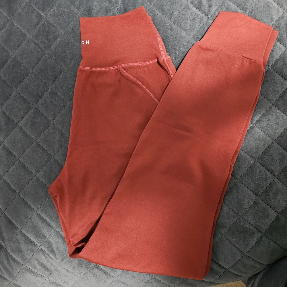Paragon Fitwear Orange Track Pants High Waist Performance